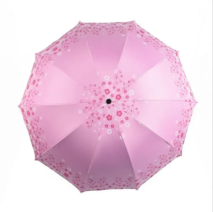 
Cheapest Best Quality Customize Logo Sun Folding Protection With Long Protection Umbrella 