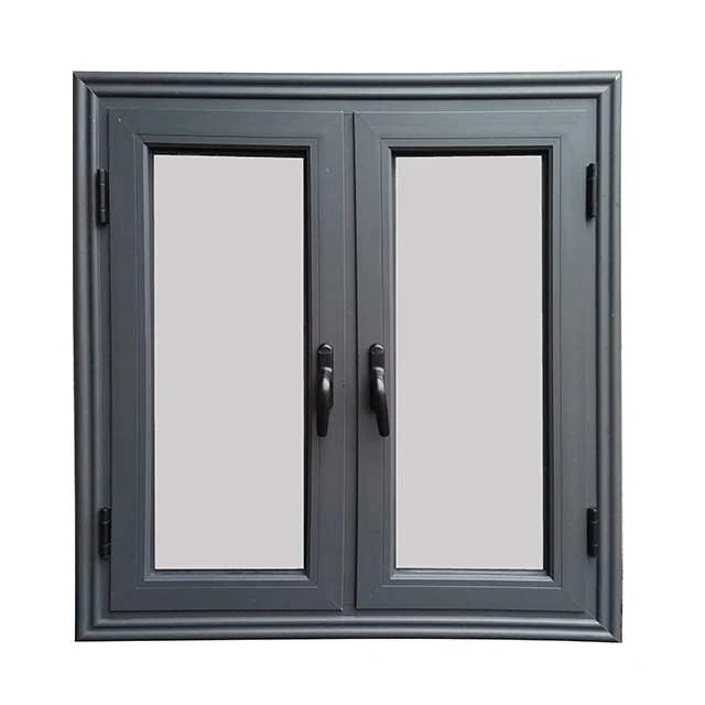 Top Strength Design Aluminium Windows Supplier 2 Panel Outward Type Casement Glass Window With Philippines Price