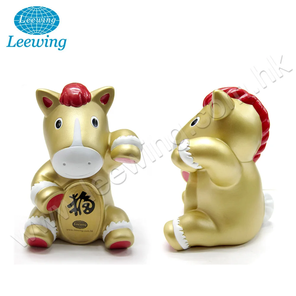Специальный новый китайский зодиак счастливая лошадь Золотая монета банк коробка для
