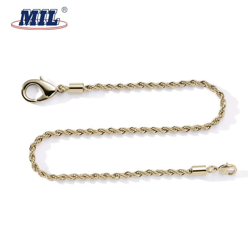 Custom Logo Gold Sewing Clothing Decorative Metal Chains For Bag