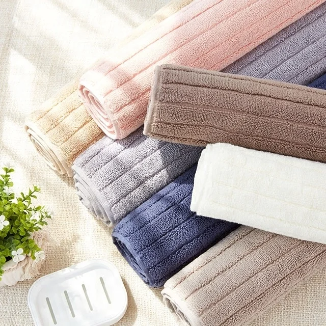 100% Cotton Terry Bath mats with Greek Border Design