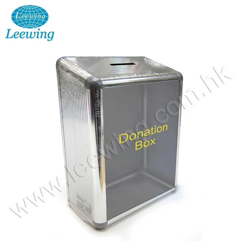 Charity Coin Box Donation Money Box Aluminum
