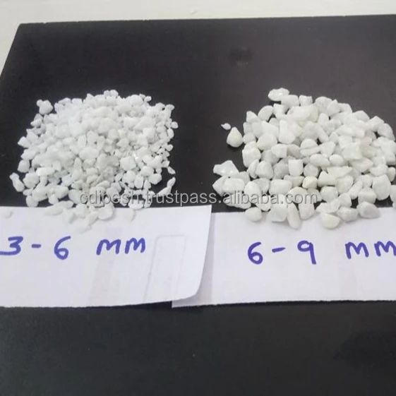 
water clean snow white marble and granite aggregate chips at low price 