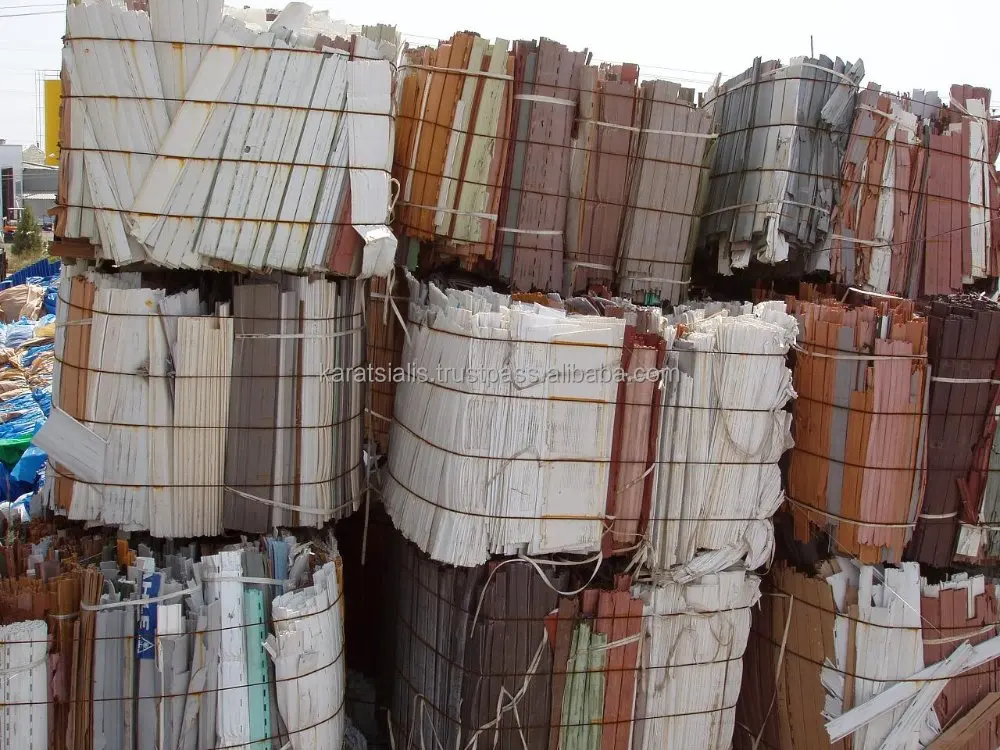 
PVC RIGID SHUTTERS (BLINDS) MIX COLORS BALES SCRAP - WASTE 