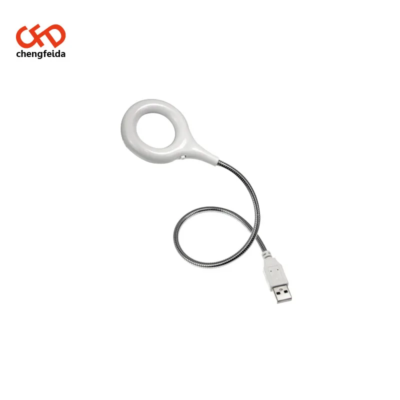 
Flexible Portable White USB 18 LED Book Reading Bright Light Lamp Magnifier Table Desk Lamp For Laptop 