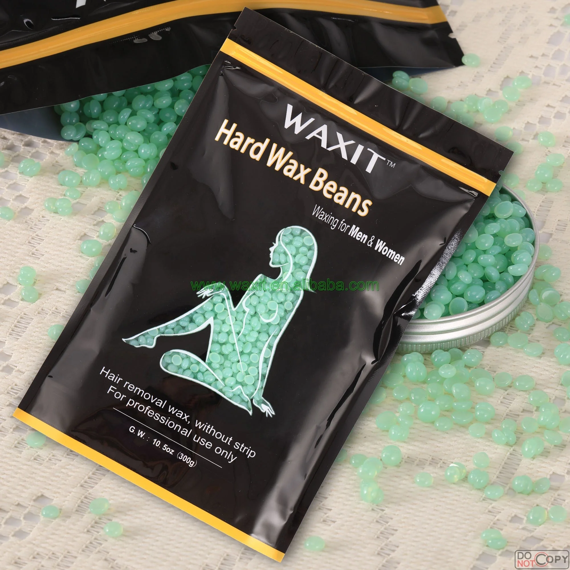 
2017 Hard Wax Honey Beans Hot Wax Depilatory Pearl Without Sticker Hair Removal Wax 