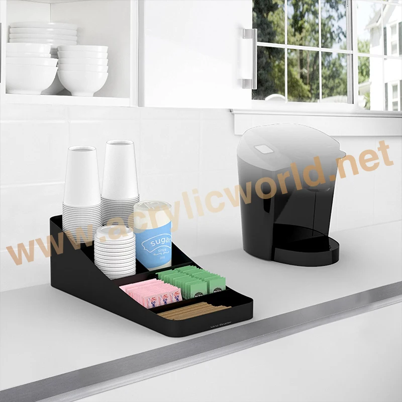 Desktop Acrylic Coffee Paper Cup Holder Display Stand