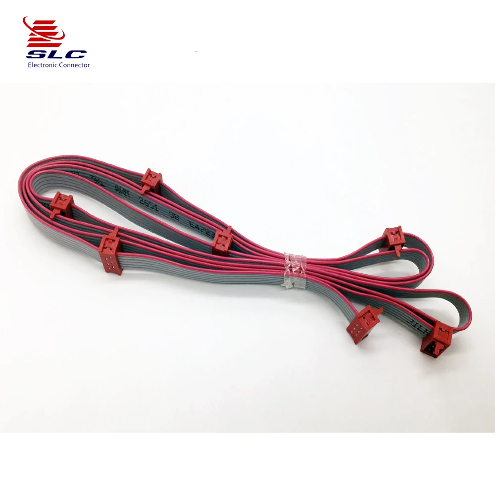 1.27mm micro match 7x6Pin Custom Flat Ribbon Cable AWM 2651 Cable