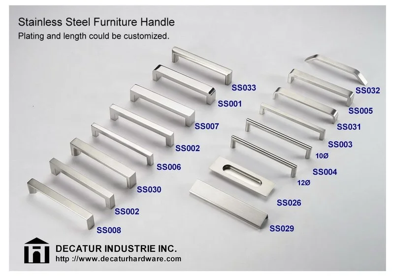 Elegant Stainless steel 304 316 kitchen cabinet pull with High quality