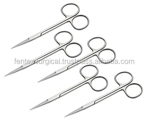 Micro Dissecting Lab Scissors Fine Point Straight PACK OF 5