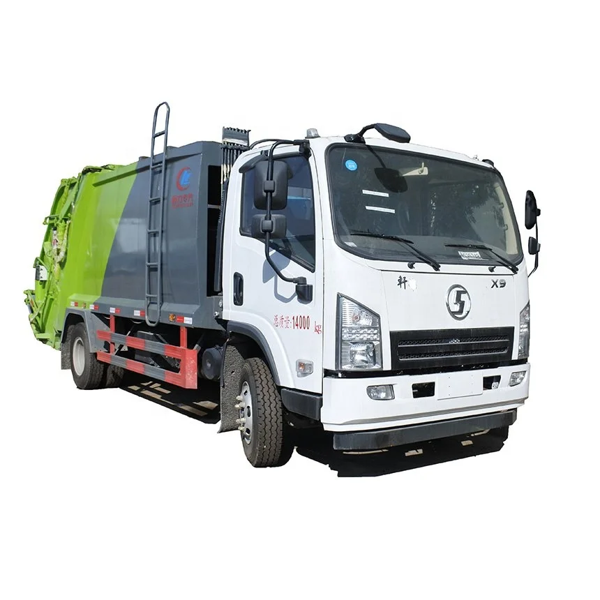 SHACMAN 8cbm compression garbage compactor truck manufacturer