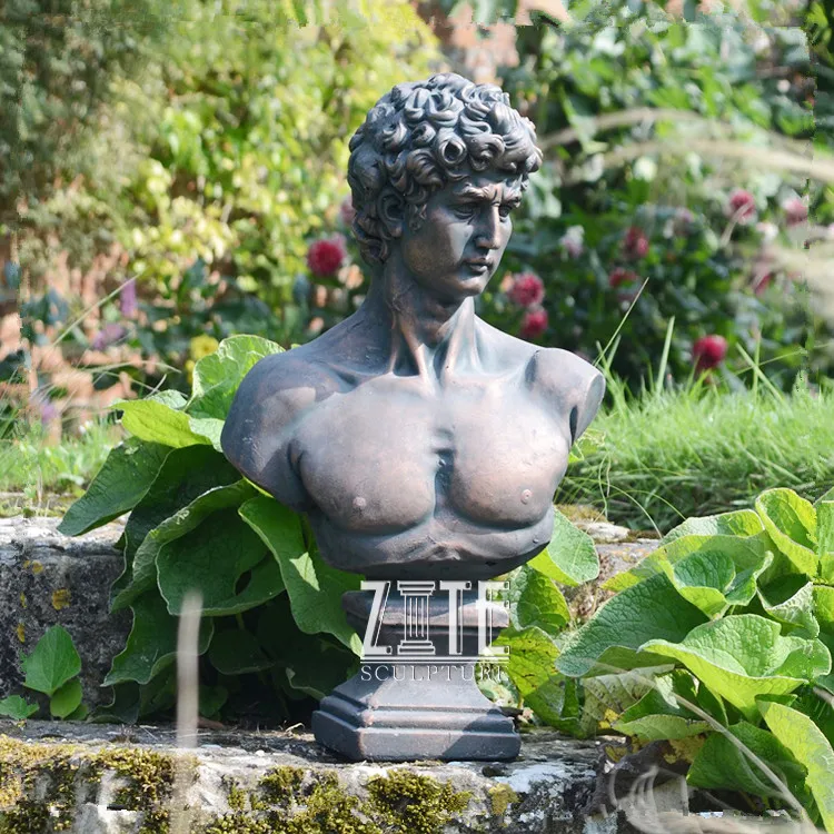 Classic Design Bronze Hercules David Bust Statue