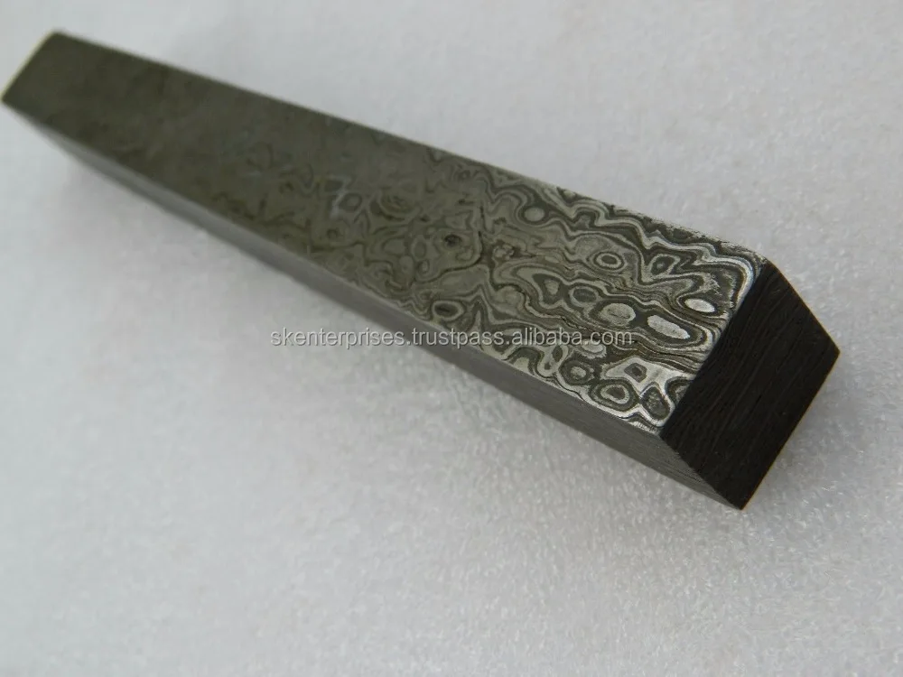 Damascus Steel Round Bar For Jewelery Making
