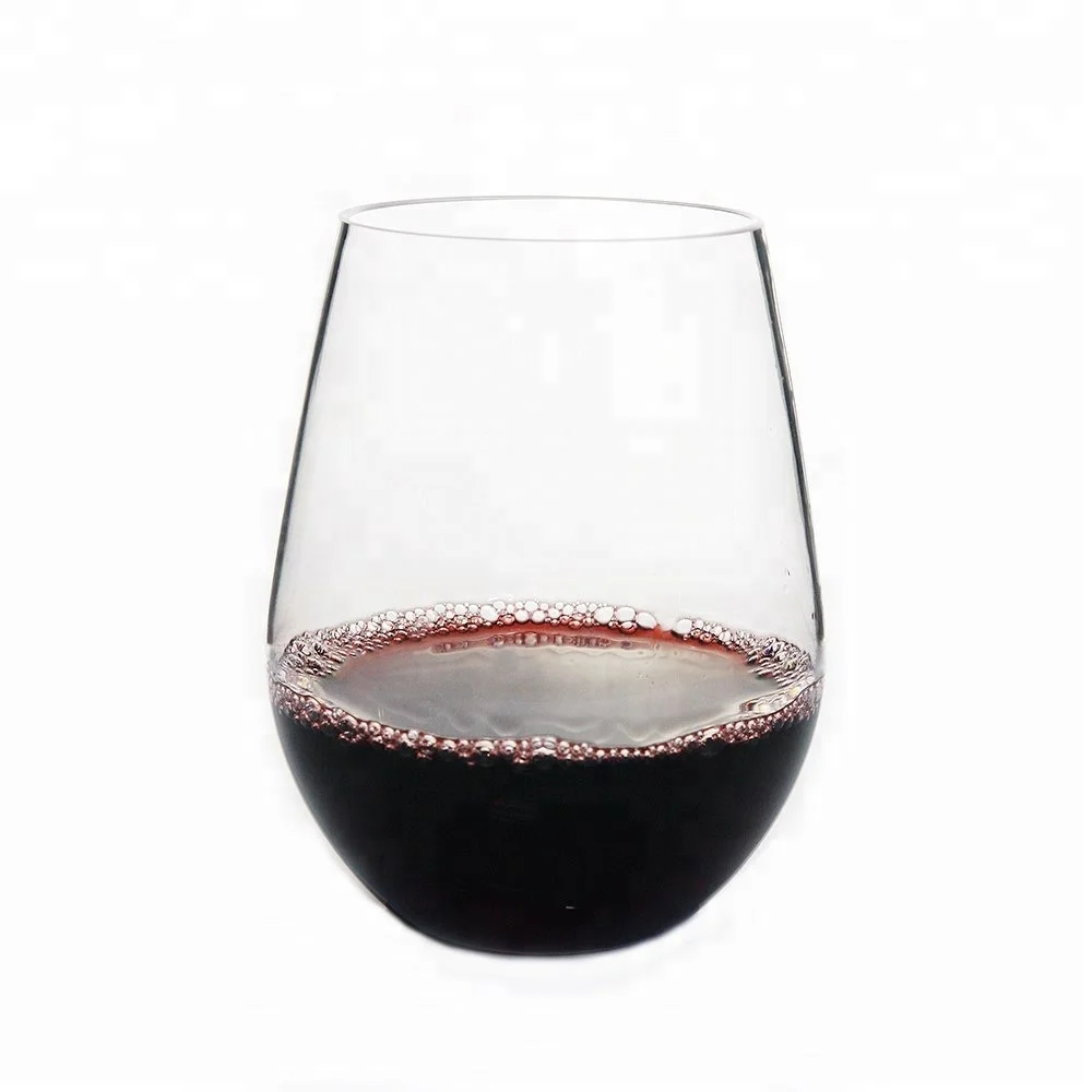 BPA free Tritan Acrylic Plastic stemless champagne glass
