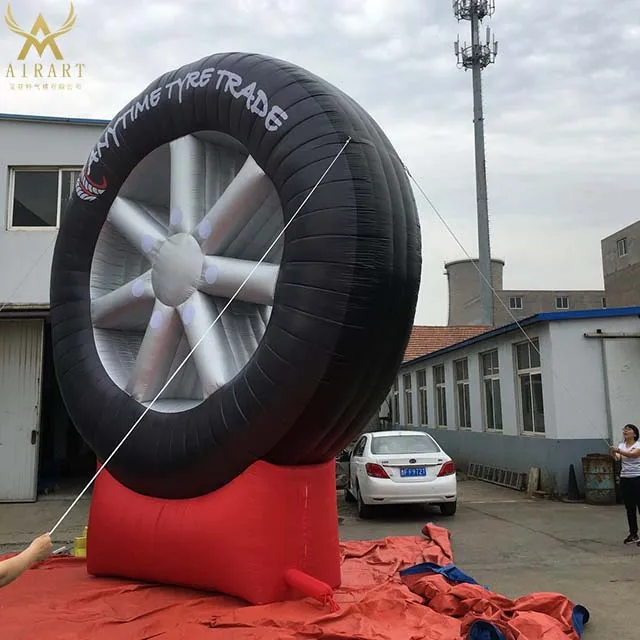 advertising inflatable Custom large inflatable tire/tyre shape balloon for outdoor commercial advertising