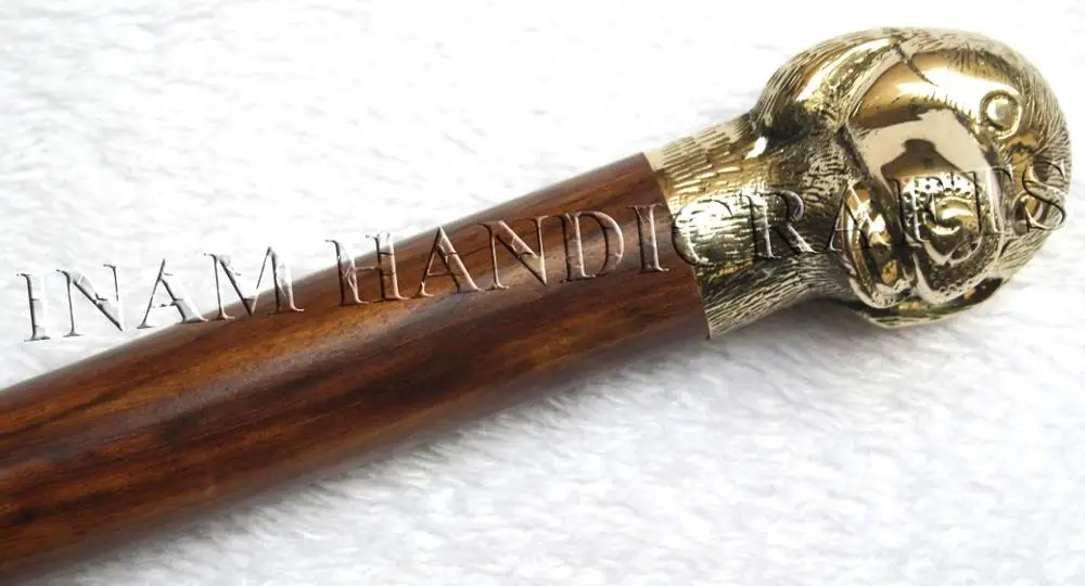 Wooden and brass Bear / Panda Handle Shoe Horn, Designer Panda Wooden and Brass Spoon Lifter / Shoe horn