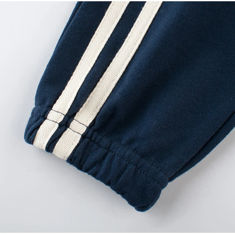 27kids branded good quality  boys sweat pants with car embroidery