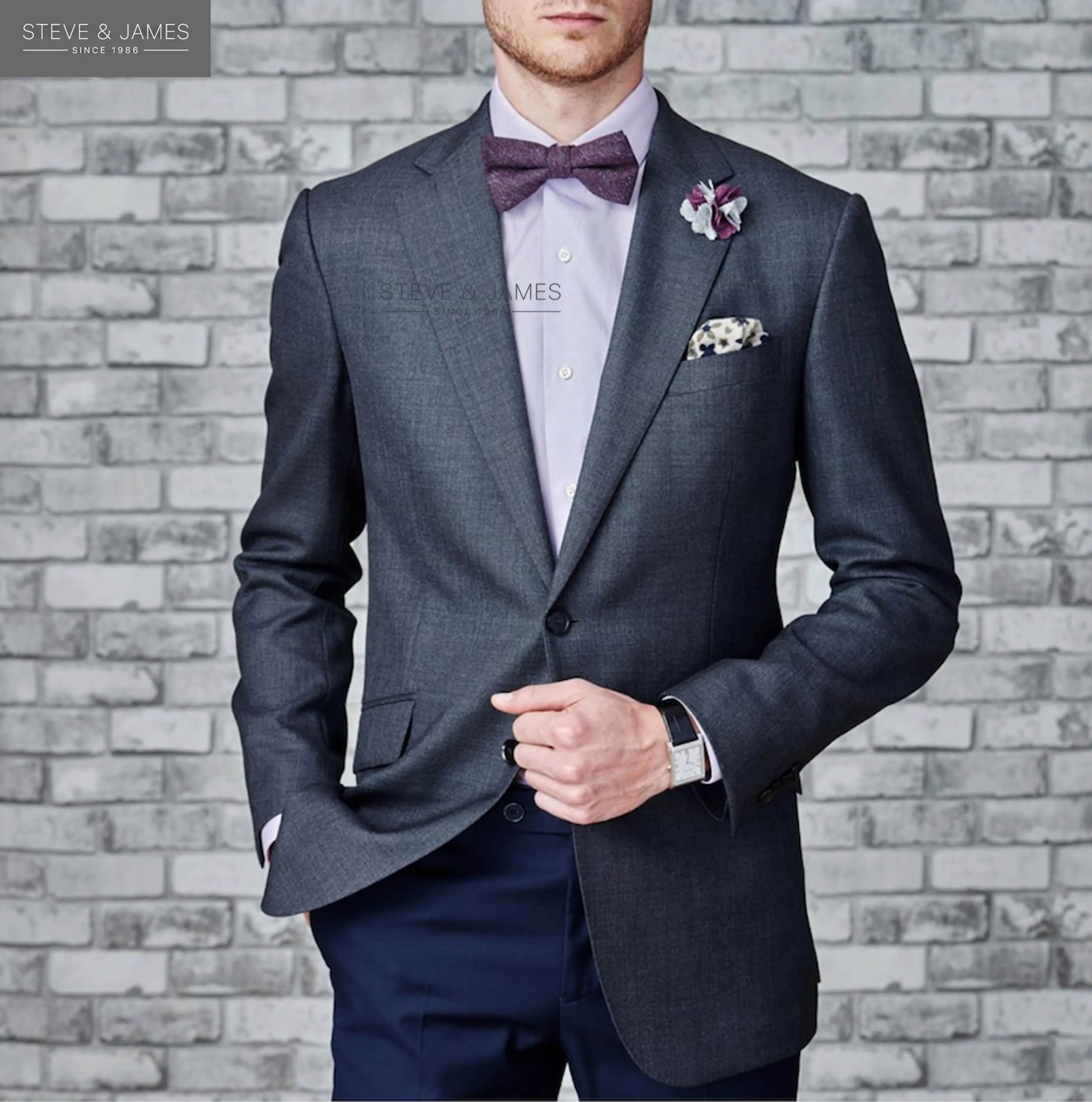 
Elegant Wool Italian Suit latest Design Coat Pant Men Suit 
