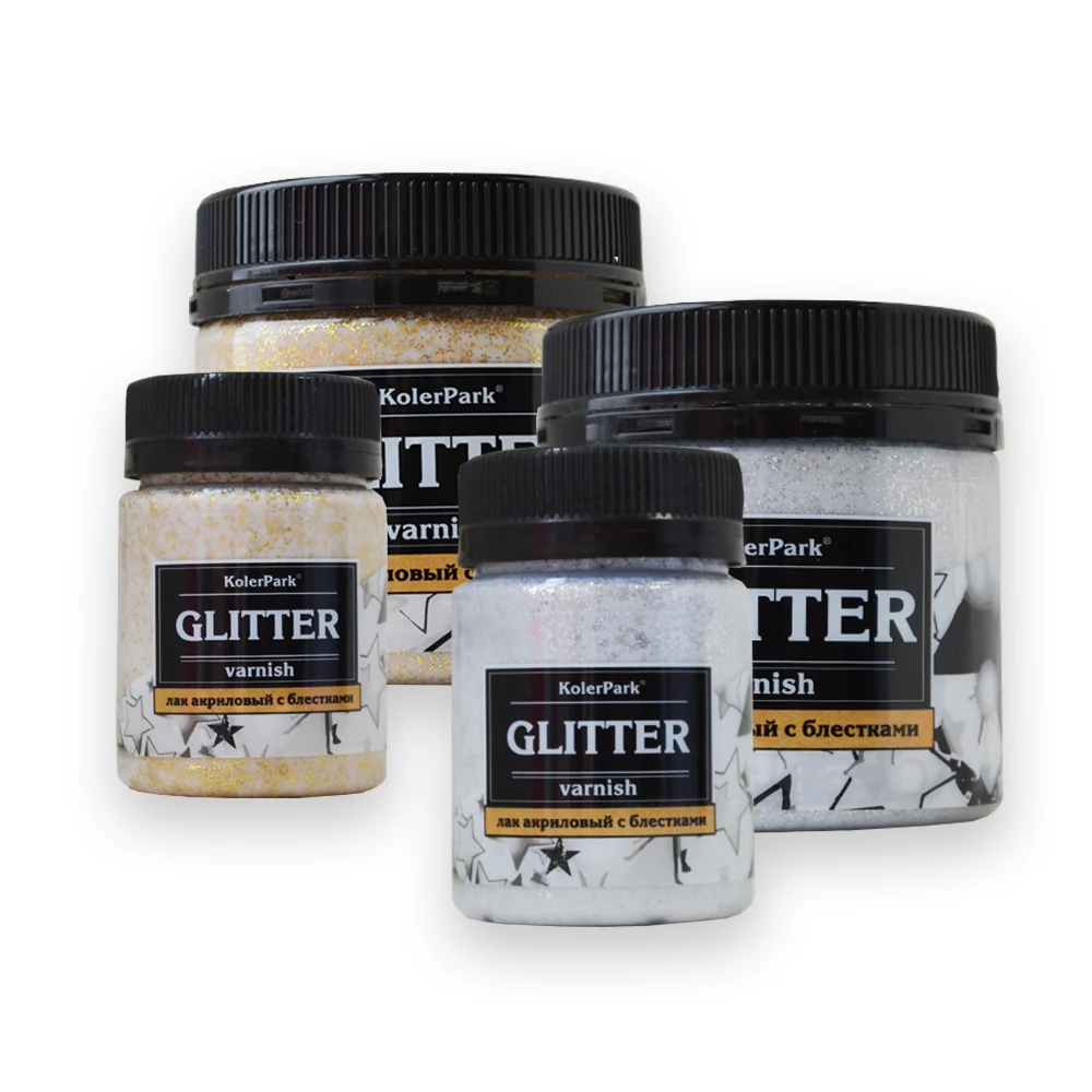 Блестящий лак «KolerPark» для декоративно-прикладного искусства создает декоративное и защитное покрытие