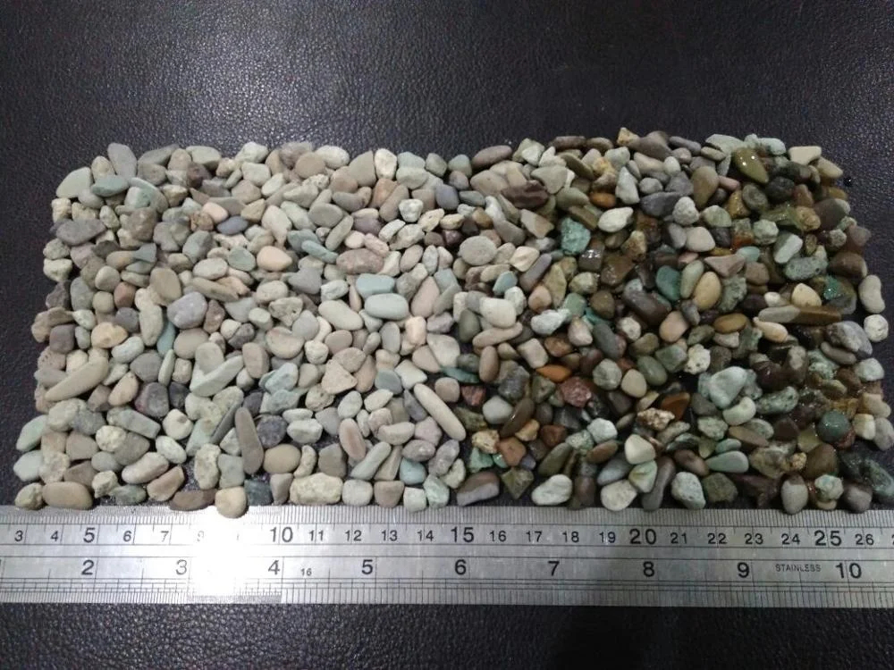 Premium quality natural green gravel stone for plant pot