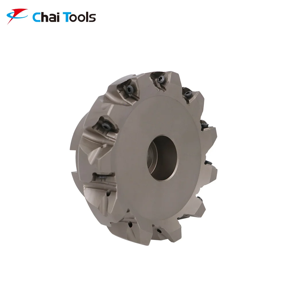 Right Angle CNC Indexable Carbide Insert Face Milling Cutter