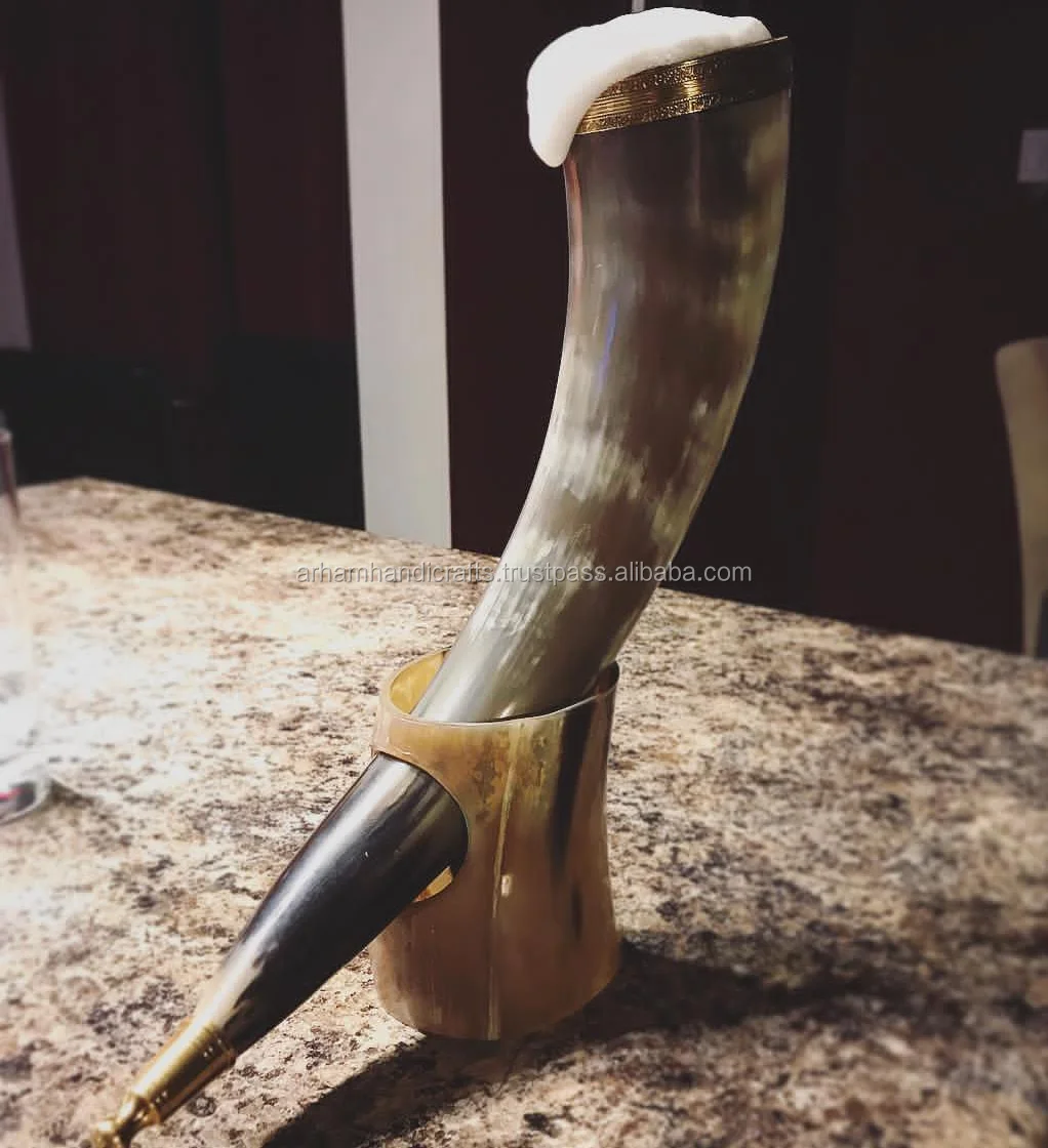 Buffalo Horn Beer Mug Available for Bulk Wholesale Supply High Handmade Kitchen Horn Mug at Wholesale Price by LUXURY CRAFTS