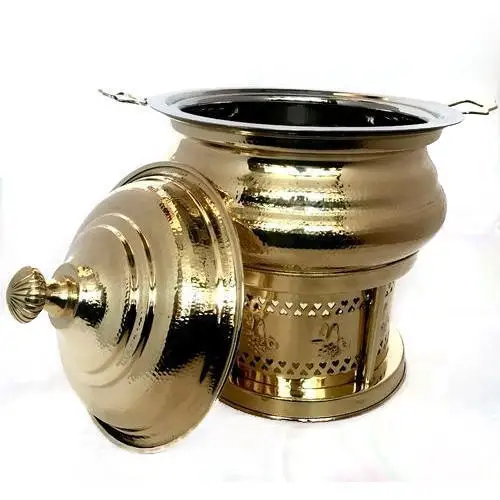 Customized Size Brass Chafing Dishes Gold Finished for Wedding & Hotel Catering Serving Table Ware Large Dish