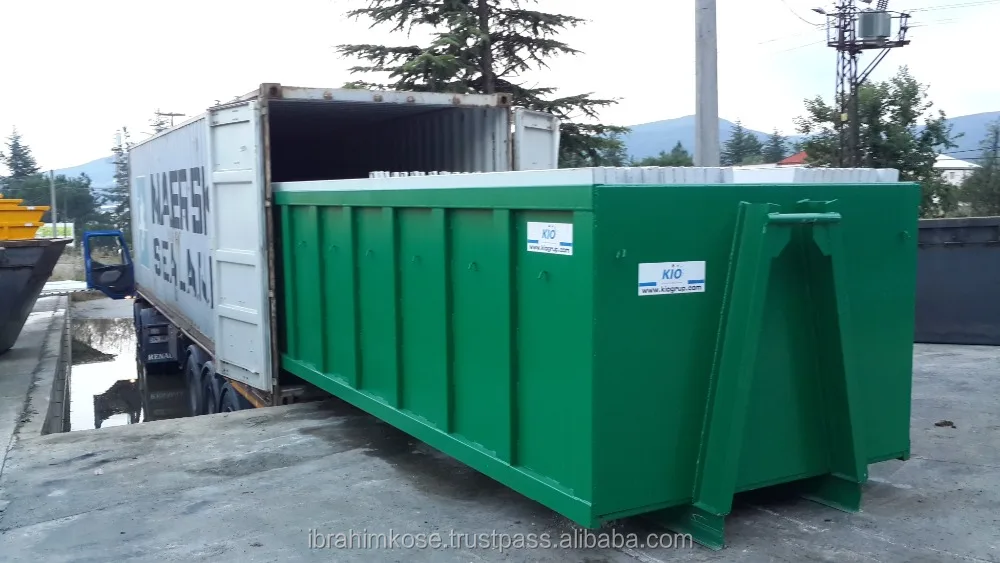  Крюк корзины 18 м3 рулон/рулон на контейнере