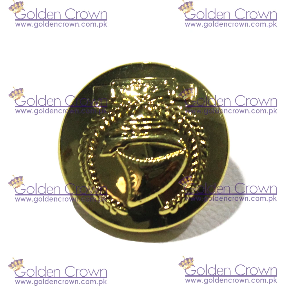 Dubai 16.5mm Gilt or Prisons uniform button
