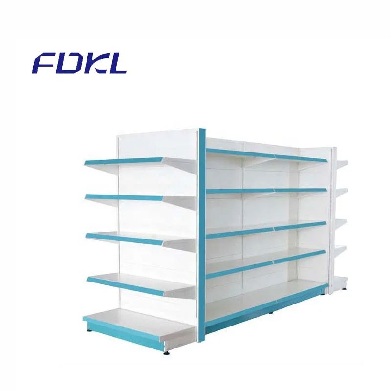 shop display perforated backpanel store rack gondola shelf