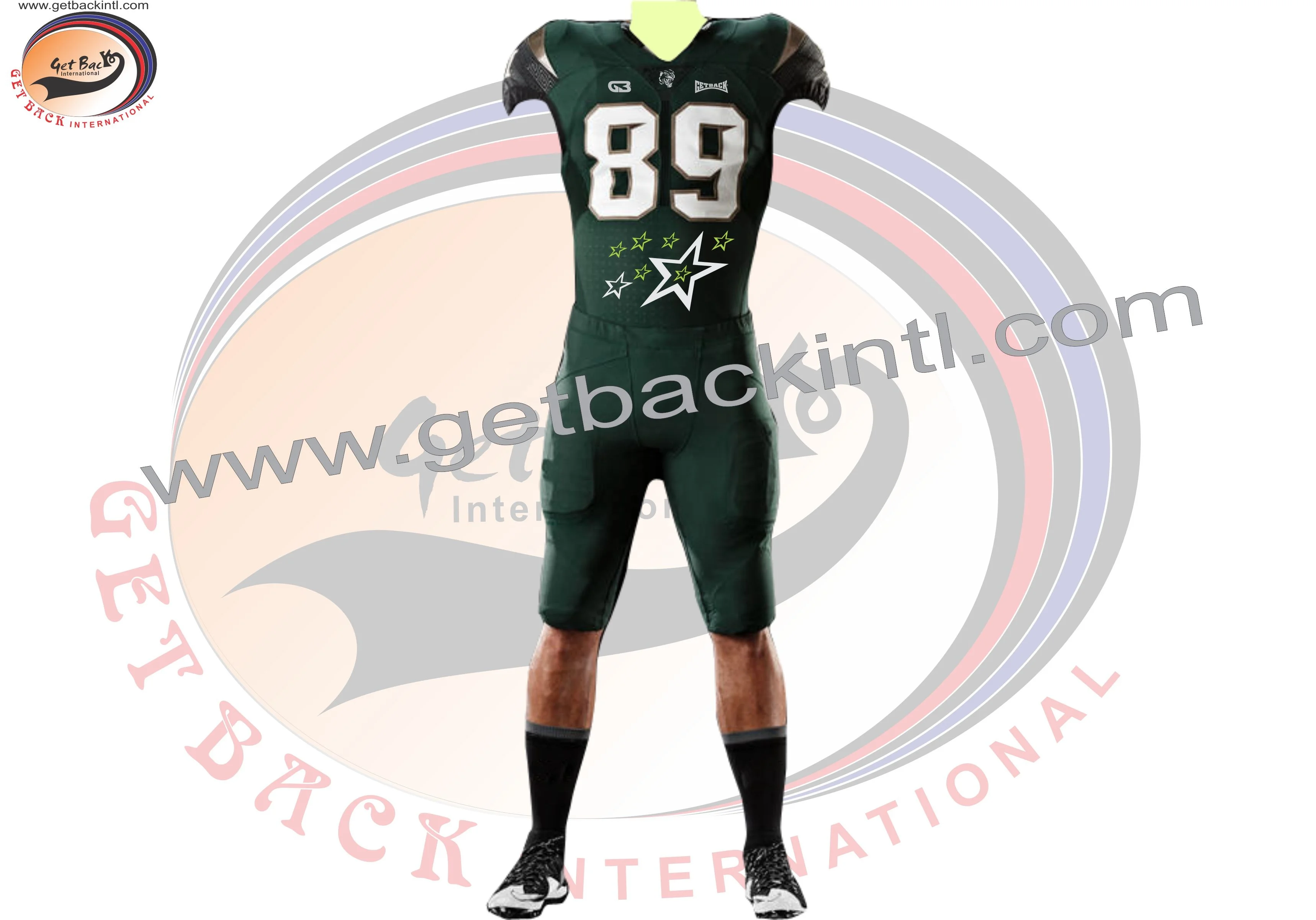 Latest American Football Uniforms with Sublimation Printing Polyester Spandex 450 Gsm /Tackle Twill Embroidery Football Uniforms