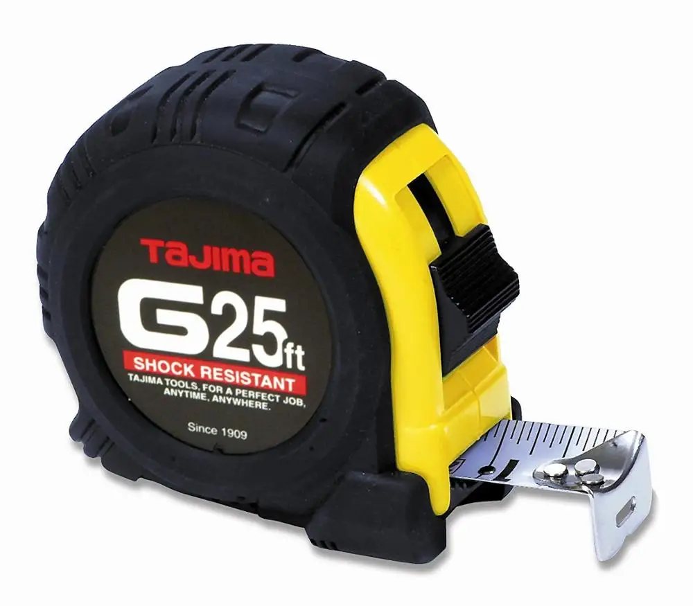 Delicately precise and durable high quality tape measure. Manufactured by Tajima Tool Corporation.