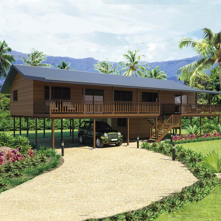 Стандартный сборный дом из Австралии, деревянный дизайн бунгало с легким стальным каркасом