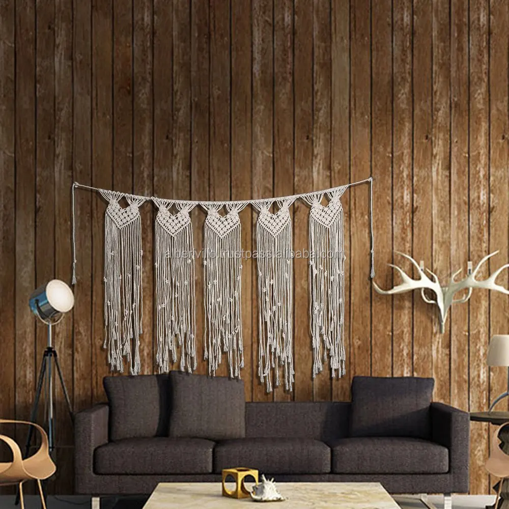 Large Cotton Rope Curtain Wedding Backdrop and Wedding ArchHandwoven Macrame Wall Curtains Made in India