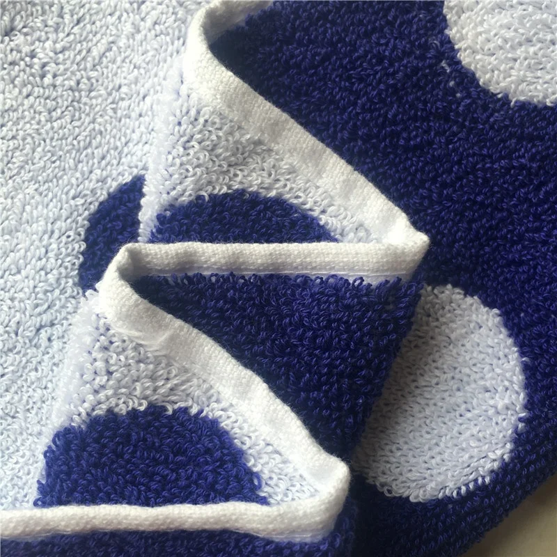 Премиум хлопчатобумажная ткань обе махровые стороны пользовательский дизайн жаккардовое банное полотенце пляжное полотенце