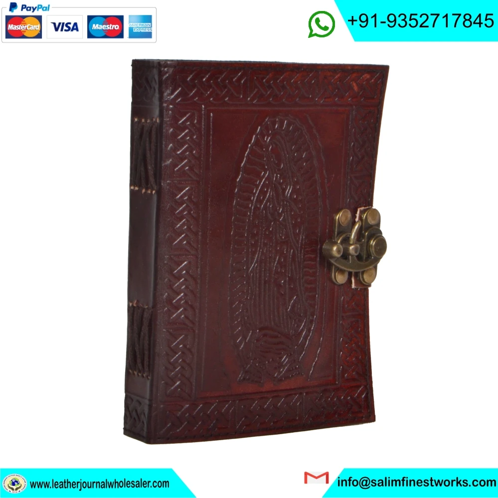 Mother Of Earth Printed Genuine Leather Journal Antique Handmade Paper A5 Notebook Diary Antique C Lock Writing Diary Sketchbook