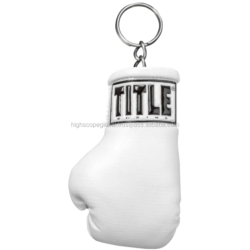 New Model Mini Boxing Gloves Key Chain PU Rexine Leather Key Holder Car Accessories MMA Car Hanging Key Ring