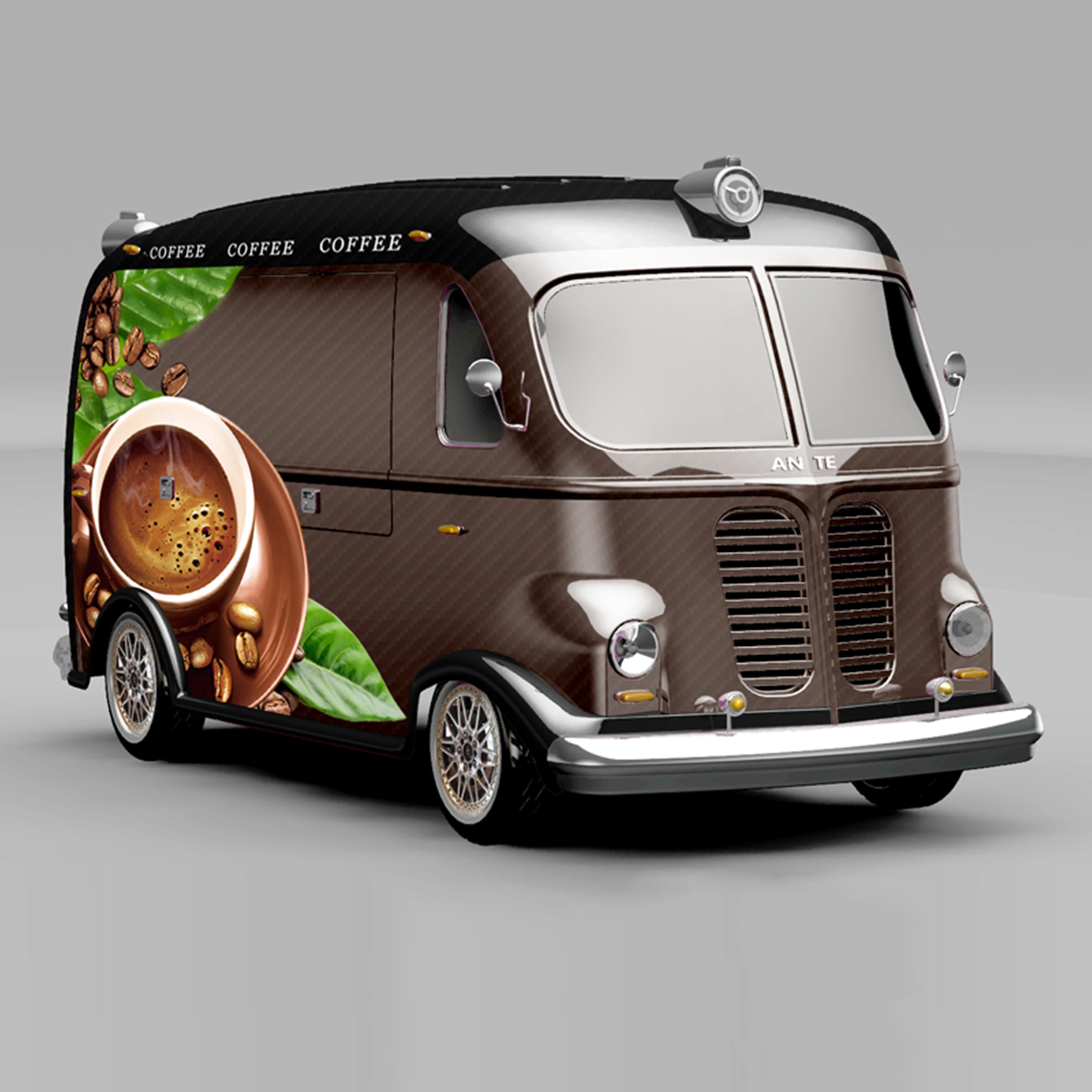 
mini vintage mobile kitchen coffee cart food truck 