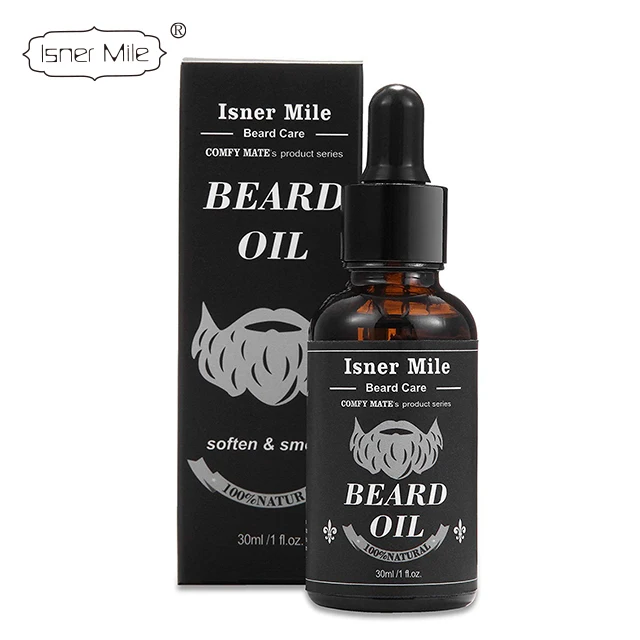 Isner Mile or Customize Private label 6 items organic beard grooming kit with beard comb and brush for beard shaper men