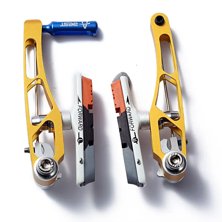 CNC Aluminum Golden Lineal Pull Brake Bicycle V Brake Caliper