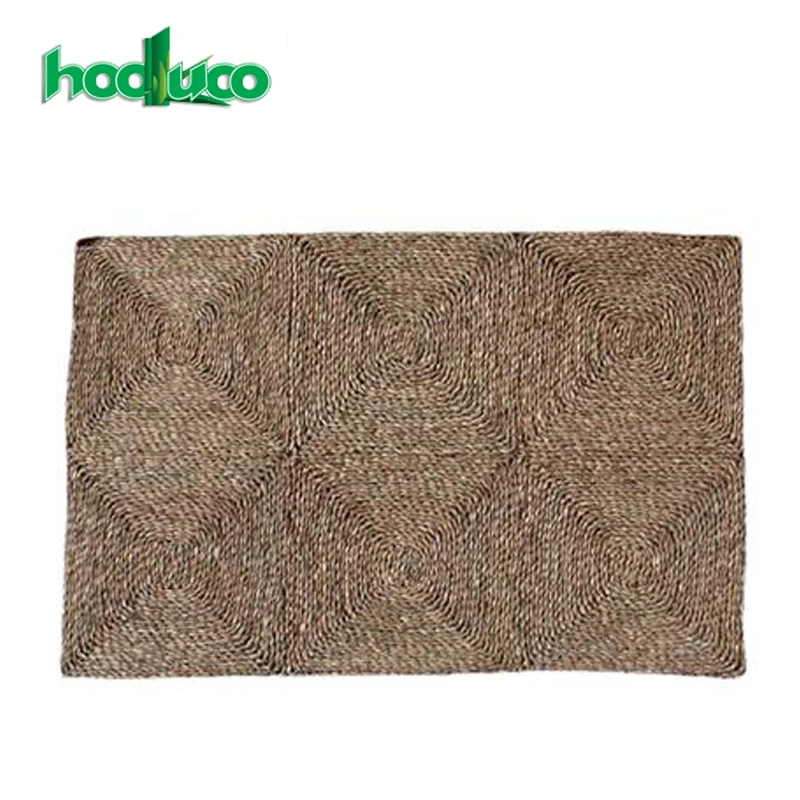 
ECO FRIENDLY Product Handicraft Wholesale Flooring Woven Matting Seagrass Colorful Design 
