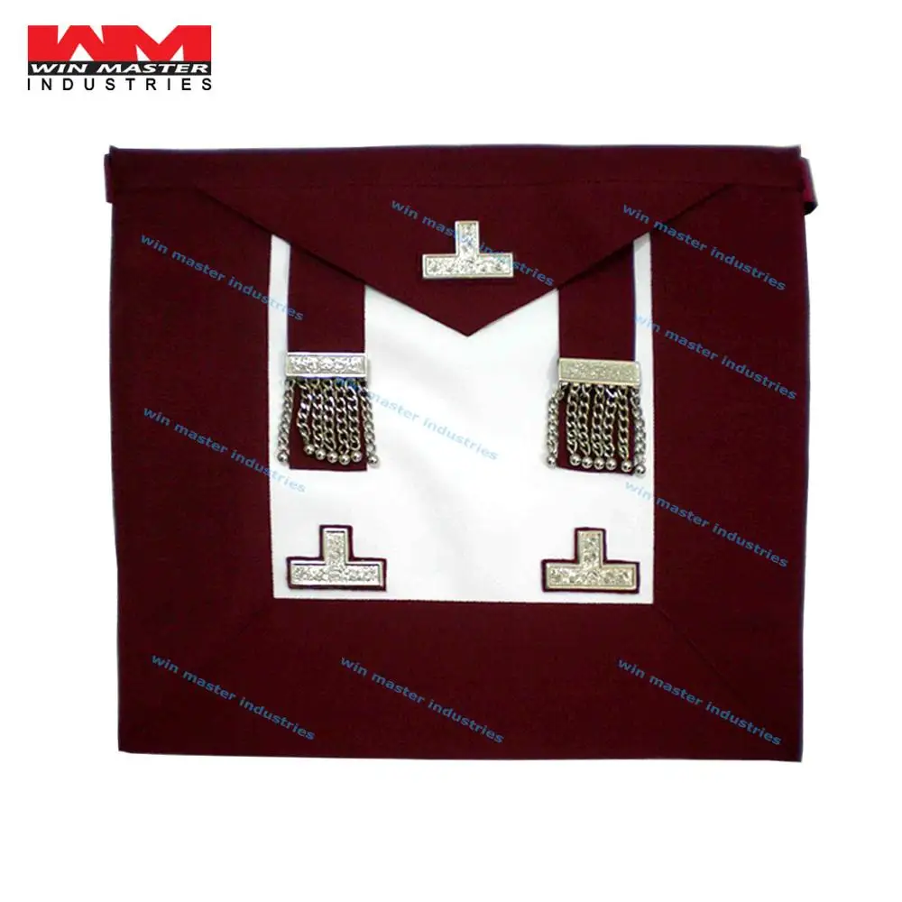 masonic regalia STEWARD WORSHIPFUL MASTER MASON APRON WITH BADGE