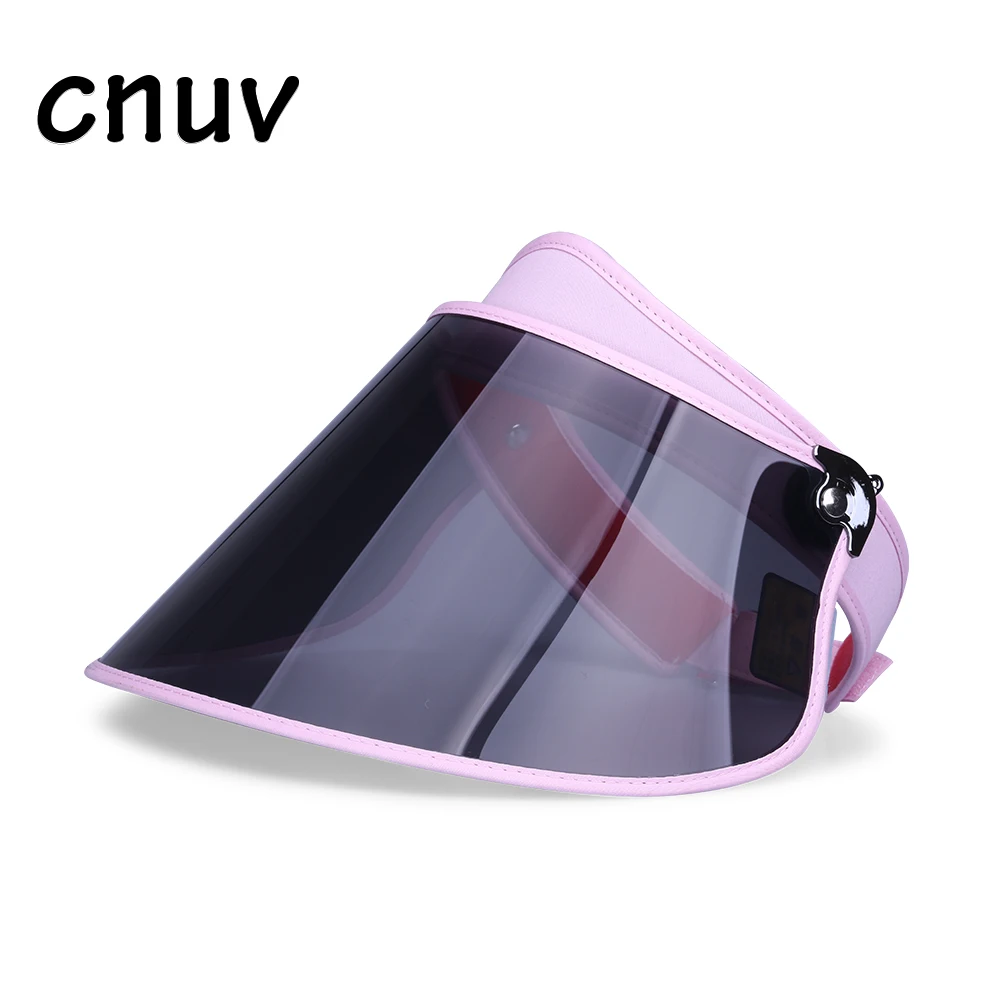 Customized Design Plastic Women UV Protection Sun Hats Packable Summer Hat Large Sun Visor