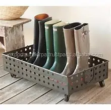 Designer Metal Home Boot Tray with Antique Finish Boot Tray wholesale