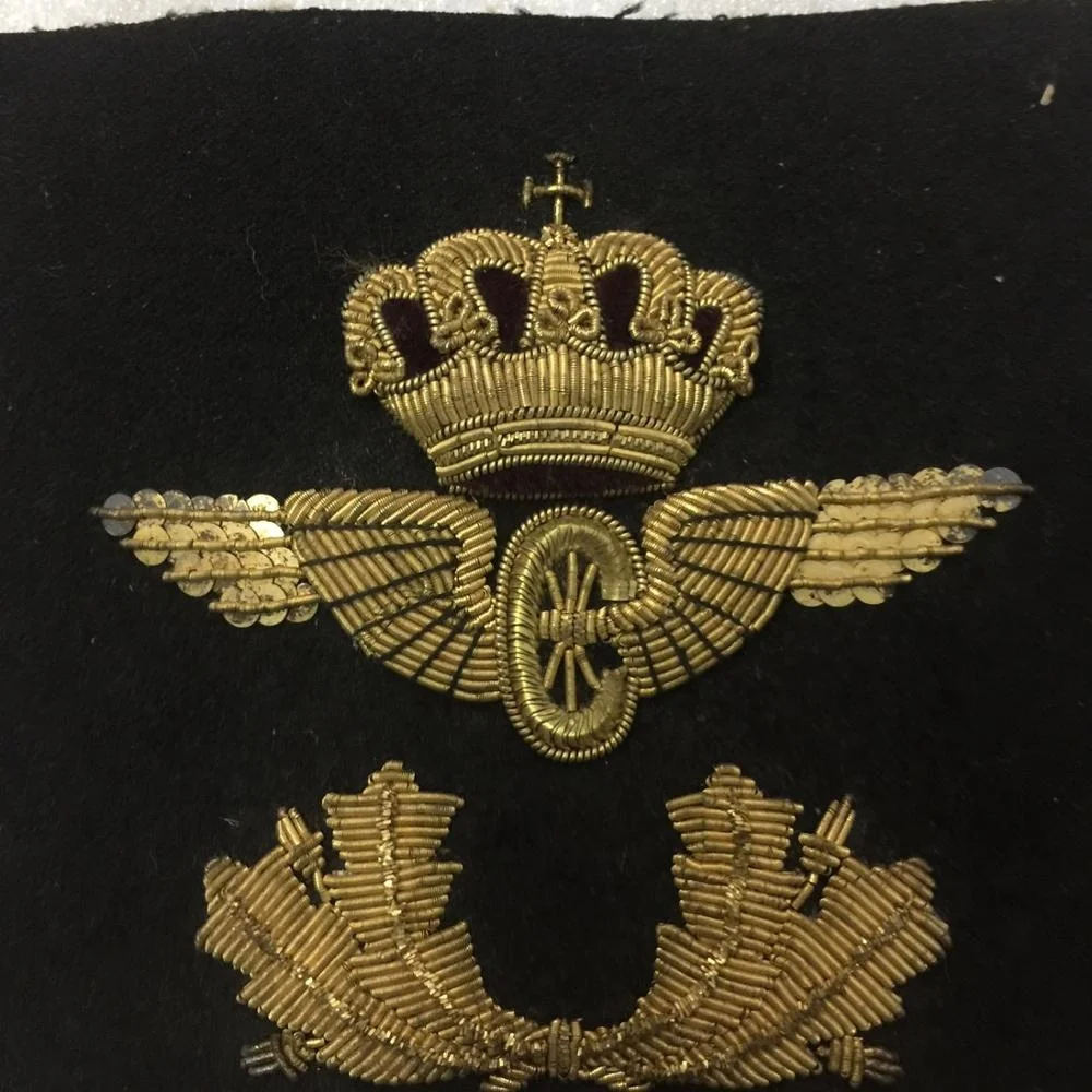 
Vector Crown Tire Wings illustration Badges Military Officer Uniform Hand Made Badge 