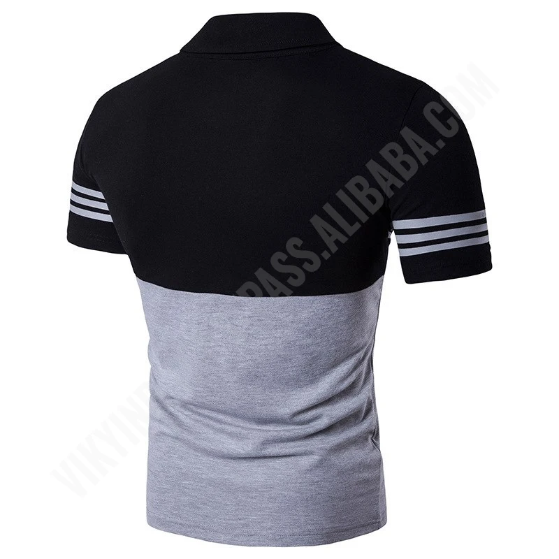 High Quality brand New arrival summer Men Casual Striped Polo Shirt