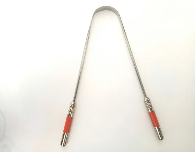 2021 Private label Oral Care U Shape 304 Surgical Stainless Steel Metal Tongue Cleaner Scraper