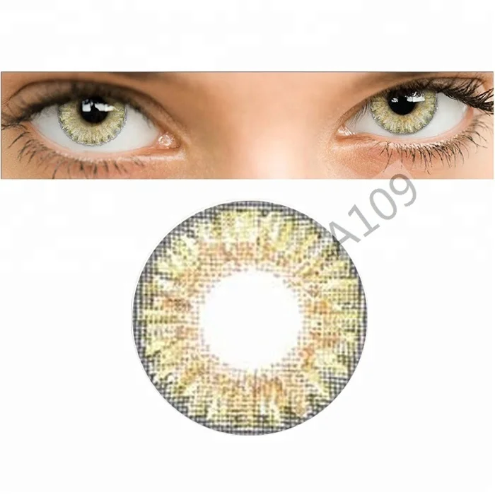 
yearly used 14.5mm in stock Three tones Wholesale Best Dream Natural Colored contact lenses 