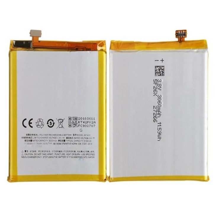 Китайский мобильный телефон BT40 BT42C BT51 BT65M литий-ионный аккумулятор для Meizu MX4/MX5/MX6/M2 Note Аккумулятор