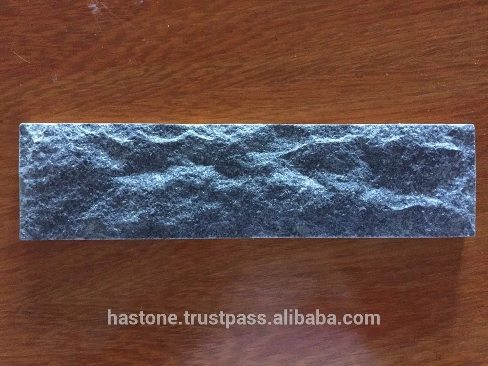 CRYSTAL BLACK SPLIT NATURAL MARBLE STONE